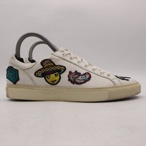 Mira Mikati White Leather with Patches Colorful Women's EU 38 Casual Sneaker